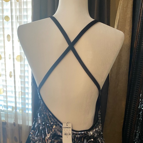 Express sequin & velour dressy dress - Picture 5 of 15